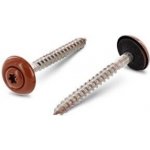 Klempířský šroub s EPDM podložkou, Torx 4,5 x 45 nerez A2/RAL 8004 - měděná hnědá / balení 200 ks – Sleviste.cz