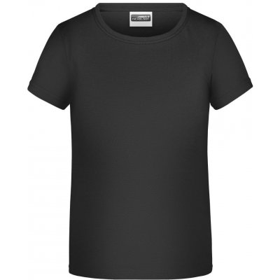 James & Nicholson dětské dívčí tričko Basic Girl JN744 černá – Zboží Mobilmania