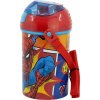 Láhev na pití STOR Láhev na pití Spiderman Midnight Pop up 450 ml