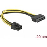 Delock 82924 cable Power SATA 15 pin > 6 pin PCI Express, 0,21m – Zboží Živě