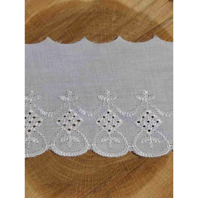 Bavlněná madeira - štykování šíře 80 mm dírky ve čtverci – Hledejceny.cz