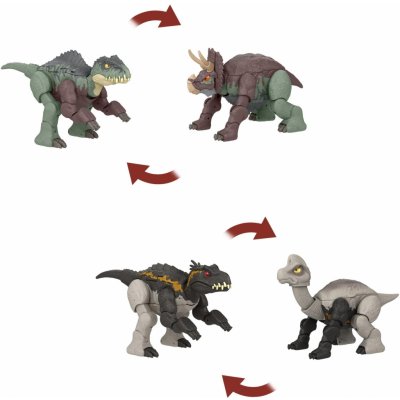 Mattel Jurassic World Dinosaurus s transformací dvojité nebezpečí