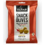 Olymp Zelené olivy bez pecky s chilli papričkou a bylinkami 70 g – Zboží Dáma