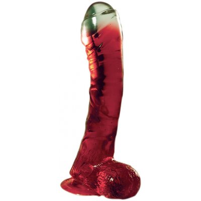 N.M.C. Gelové dildo Lazy Buttcock červené 17 cm – Zboží Mobilmania