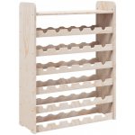 vidaXL Regál na víno s horní policí 67,5x25x87 cm masivní borové dřevo – Hledejceny.cz