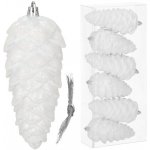 SPRINGOS Šišky 9,5cm sada 6ks vánoční ozdoby CA1172-XG – Zboží Dáma