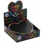 Vyškrabovací notes papíry I. 75 listů + vyškrabávací pero 9x9 cm – Zboží Dáma