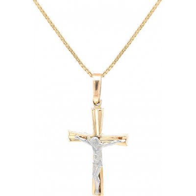 Beny Jewellery Zlatý Kříž s Ježíšem Kristem 7151376