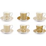 Tescoma myCOFEE Empire bílé porcelánové šálky na espresso s podšálky 6 x 90 ml – Zboží Dáma