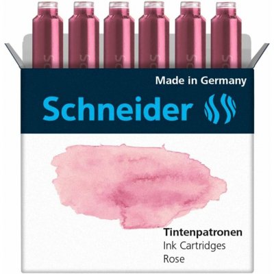 Schneider Inkoustové bombičky Schneider 6 ks růžové 6612 – Zboží Živě