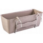 Prosperplast RATOLLA PW 49.2x17.2x17.4 cm tmavě béžový – Zboží Dáma