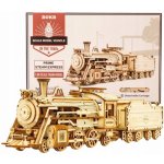 Robotime 3D dřevěné puzzle Parní lokomotiva Prime Steam Express 1:80 308 ks – Zboží Dáma