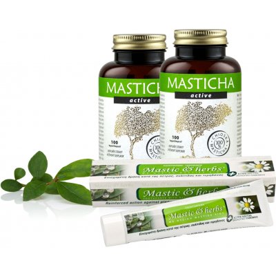 APOTHECARY Masticha Active 200 kapslí + zubní pasta – Hledejceny.cz