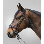 STAR Uzdečka Diamond s černým podložením fuchsie – Zboží Mobilmania