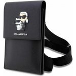 Karl Lagerfeld Originální kabelka Saffiano Karl & Choupette KLWBSAKCPMK black – Zboží Mobilmania