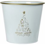 Home Styling Collection Kovový vánoční kbelík bílý 30,5 x 29 cm – Hledejceny.cz