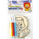 ARGUS Kreativní tvoření vybarvi si magnetku lev 19260009 – Zboží Dáma