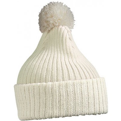 Knitted cap with pompon MB7540 s kulich em našedlá bílá – Hledejceny.cz