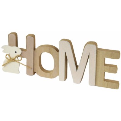 Dommio Dekorace HOME se zajíčkem 7,5x21,5 cm – Hledejceny.cz