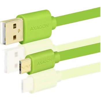 Axagon BUMM-AM15QG Micro USB - USB A, 1,5m, zelený