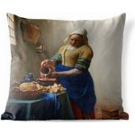MuchoWow Vnější polštář Mlékařka Obraz od Johannese Vermeera 50x50 – Hledejceny.cz