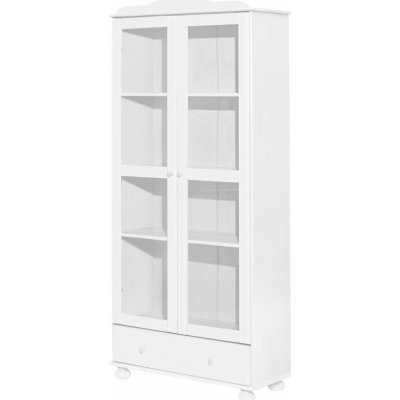 IdeaNabytek Vitrína 8050B bílý lak – Zboží Dáma