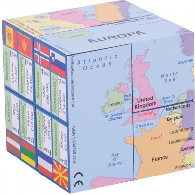 Zoobookoo Kniha v kostce Mapa Evropy – Zboží Mobilmania