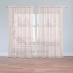Záclony Růžové křížky na světle růžové: 2 ks - 150x250 cm - Sablio – Hledejceny.cz
