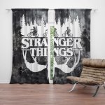 Sablio Závěs Stranger Things White: 2ks 140x250cm – Hledejceny.cz