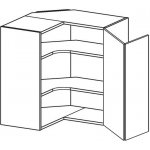 EBS Skříňka horní rohová lomená, 60 cm diamantově šedá EH60RLS-new – Sleviste.cz