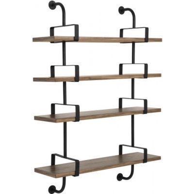 Gubi Police Démon Shelf 2, 95cm, 4 shelves, walnut – Hledejceny.cz