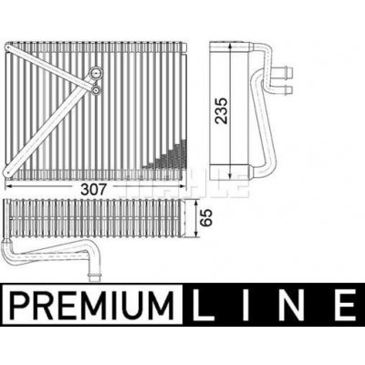 MAHLE Výparník klimatizace MAO AE 87 000P – Zboží Mobilmania