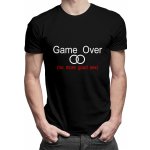 Game Over no more good sex pánské tričko s potiskem Tričkový Černá Pánske tričko – Zboží Mobilmania