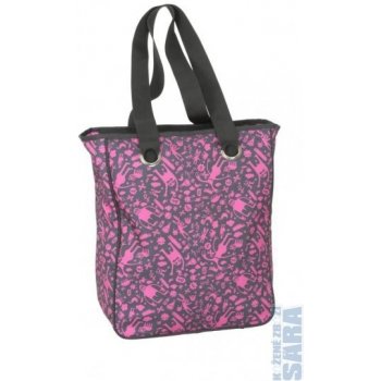 Bagmaster textilní kabelka Lichi LB 091 B black/pink/print