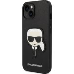 Pouzdro Karl Lagerfeld PU Saffiano Karl Head iPhone 14 černé – Zboží Živě