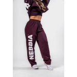 Nebbia Volné baggy tepláky BOYFRIEND STYLE 432 dark red – Zboží Dáma