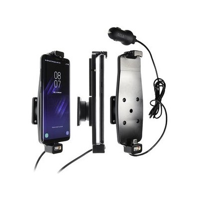 Brodit držák do auta na Samsung Galaxy S10/S9/S8 a jiné s pružinou, s nab. z cig. zapalovače/USB 521964 – Zboží Živě