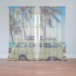 Záclony Veterán na pláži: 2 ks - 150x250 cm - Sablio – Hledejceny.cz