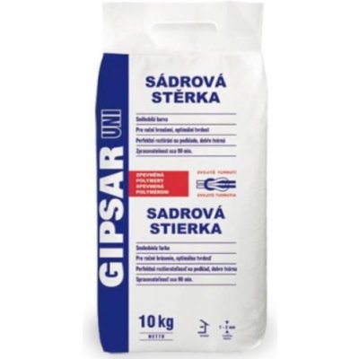 Stěrka sádrová Atlas univerzální Gipsar Uni C6/20/2 bílá – 20 kg – HobbyKompas.cz