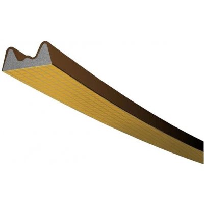 Těsnění TLT do oken a dveří, profil K 6 H, 9 x 4 mm, hnědé, 2 x 3 m | Zboží Auto