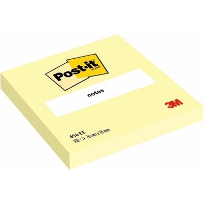3M 3M Post-it bločky, velikost 76 x 76 mm, světle žluté (654Y) – Hledejceny.cz