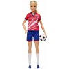 Panenka Barbie Barbie Fotbalová blond culík barevné # 9 U