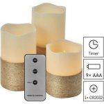 EMOS SADA 3x LED Vánoční dekorace 3xLED 3x3AAA + dálkové ovládání EMS724 – Hledejceny.cz