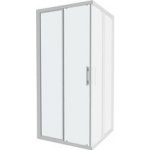 Ronal Top-Line rohový vstup 80x190 cm, levý díl, posuvné dveře, aluchrom, čiré sklo TOPG08005007 – Zboží Dáma