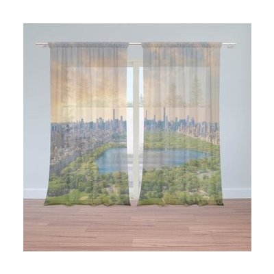 Sablio Záclony New York Central Park: 2ks 150x250cm – Hledejceny.cz