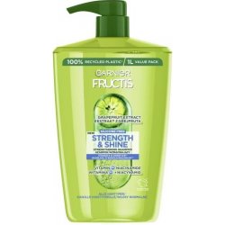 Garnier Fructis Strength & Shine Fortifying Shampoo šampon pro posílení a lesk vlasů 1000 ml