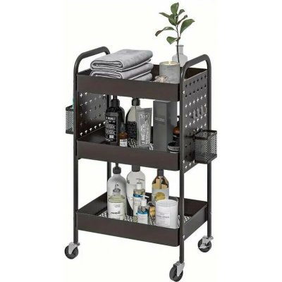 Servírovací stolek kolečka kov černá NoBi MALTA – Zboží Dáma