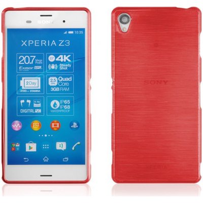 Pouzdro EGO Mobile Sony Xperia Z3 D6653 Metallic červené – Zboží Mobilmania