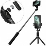 Baseus Lovely selfie tyč se stativem a Bluetooth dálkovým ovládáním, černá SUDYZP-F01 – Zboží Mobilmania