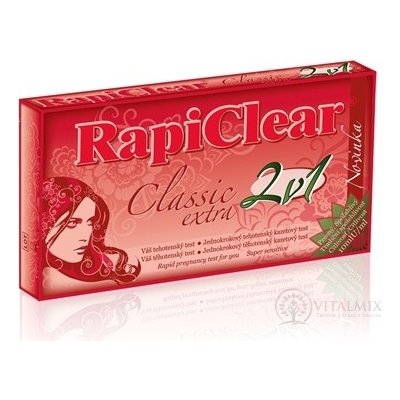 RapiClear Classic Extra 2v1 těhotenský test 1 x 2 ks